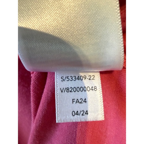 Athleta Renew Tee Pink Short Sleeve Pleated Back Top 533409-22 Womens Medium - Picture 4 of 6